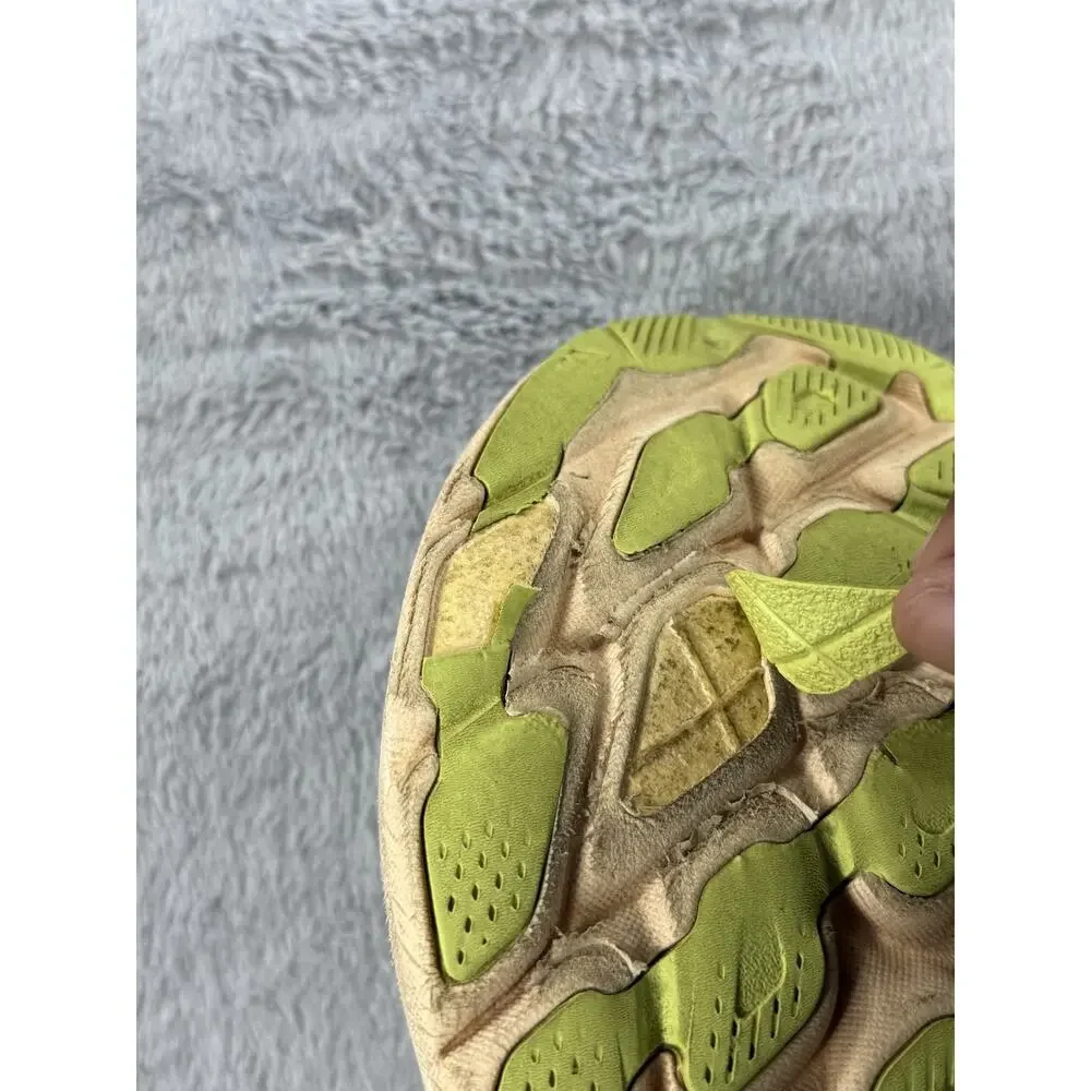 Hoka Clifton 9 Womens Size 9.5B Running Shoes Cream Orange Athletic